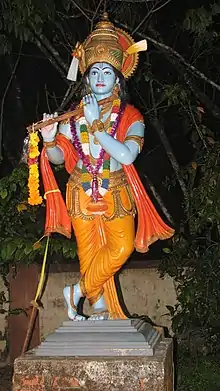 Image 12Vaishnavism focuses on an avatar of Vishnu, such as Krishna above (from Hindu denominations)