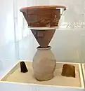 Crystallisation funnel with syrup pot, from a medieval sugar mill in Cyprus (15th century)