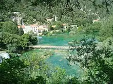 Jaruga 2 power plant in the Krka National Park.