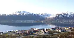 View of the village (seen from Tromsøya)