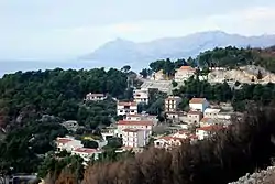 Krvavica village around main coastal highway