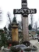 Katyn massacre memorial at the local cemetery