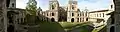 A panoramic view of the inner square of Krzyżtopór Castle in Ujazd