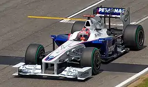 Robert Kubica driving the BMW Sauber F1.09 at the 2009 Australian GP.