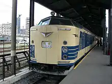 KuHaNe 581 8 at the Kyushu Railway History Museum