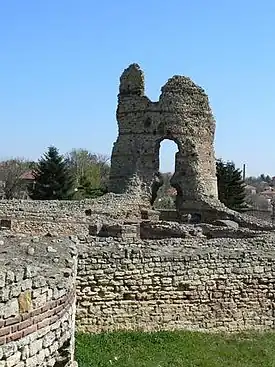 Ruins of the Late Roman fortress of Castra Martis at Kula