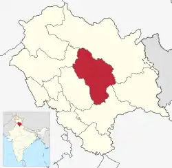 Location in Himachal Pradesh