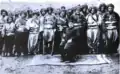 Ottoman Turkish officer (seated) surrounded by Ottoman Kurdish infantry.