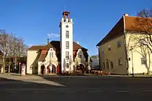 Historical buildings near the town center of Kuressaare