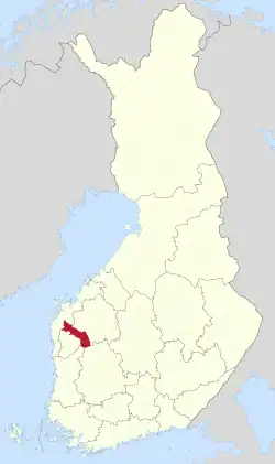 Location of Kurikka in Finland