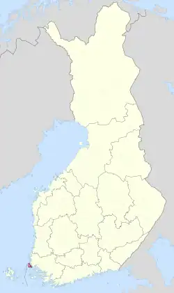 Location of Kustavi in Finland