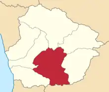 Location in the Kutaisi Governorate