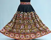 Kutchi embroidery long skirt
