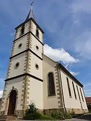 The Protestant church in Kutzenhausen