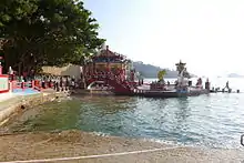 Eastern portion of shrine with Longevity Bridge (on left)