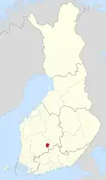 Location of Längelmäki in Finland