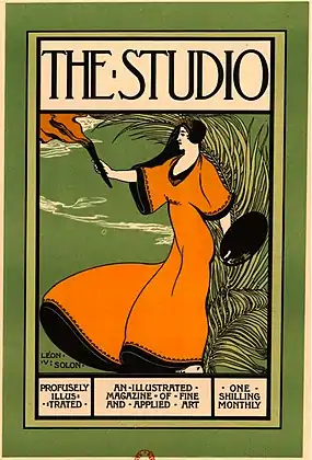 Poster by Léon-Victor Solon advertising The Studio