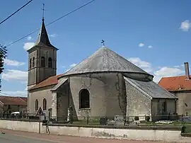 The church in Cusey