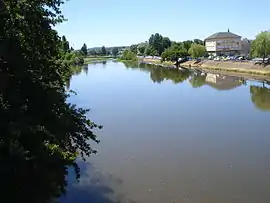 The Arroux river in Gueugnon