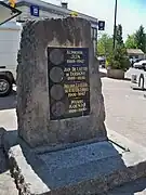 Memorial à L'Isle sur la Sorgue