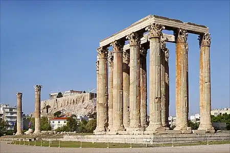 Ancient Greek Temple of Olympian Zeus, Athens, 174 BC–c.130 AD