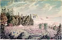 Prince Arthur Arriving for the Ceremony of Turning the First Sod of the Toronto, Grey and Bruce Railway, Weston (1869), watercolour