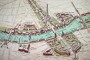 Map of he International Exhibition of Arts and Techniques in Modern Life 1937