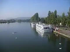 Moselle tourist boats at Remich