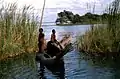 Lake Chiuta - fishermen viewed from Chiuta Isl.