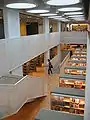 Library interior at Växjö