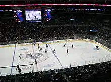 The arena during a Los Angeles Kings game