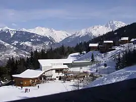 La Tania ski station, in the commune of La Perrière