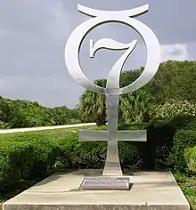 Mercury memorial at the road leading to CCAFS LC-14