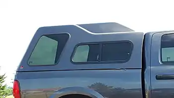 LEER 122 camper shell on a Ram 1500