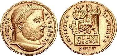 Solidus of Licinius (r. 308-324) issued in Nicomedia ca. 317-318