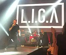 Danish band L.I.G.A. performs at Danish Beauty Award 2017