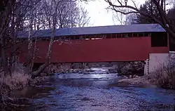 Little Gap Covered Bridge, February 1971
