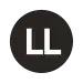 dark gray "LL" train symbol in use from 1967 to 1979