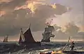 Bewegte See mit Schiffen (Ludolf Backhuysen, nach 1680)