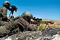 Israel Defense Forces snipers shooting a Barrett MRAD chambered for 7.62×51 mm NATO