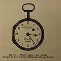 Louis George lever watch, face