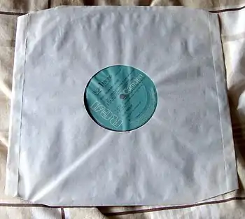 LP in an antistatic Record Dust Sleeve