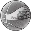 One Litas coin for EuroBasket 2011