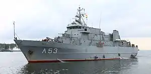Latvian Naval Forces minelayer A-53 Virsaitis (2007)