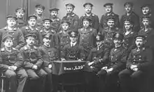 B&W photo of men in uniform