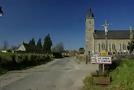 The church in La Lande-Saint-Siméon