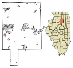 Location in LaSalle County, Illinois