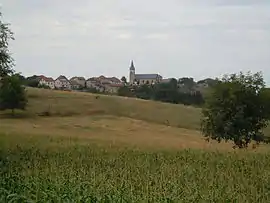 A general view of the village of La Bâtie-Divisin
