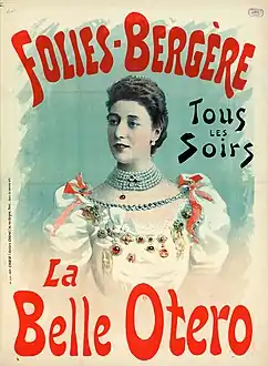 La Belle Otero at Folies-Bergère, 1894