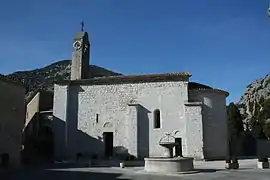 The church in La Cadière-et-Cambo